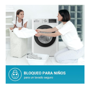 CHiQ Lavadora 8kg, Space Pro,Silencioso, 1400rpm, AI Smart Program, Lavado Rápido 15 minutos, 15 Programas