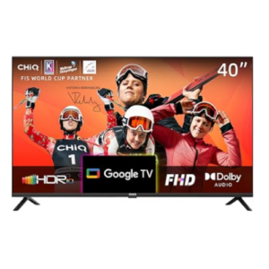 CHiQ – TV Smart TV 40 Pulgadas, Full HD 1080P, diseño sin Marco, Google TV, Google Assistant, WIFI.