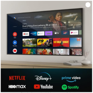 Cecotec Smart TV de 65″ TV V1. QLED ULTRA HD, Resolución 4K UHD, Sistema Operativo Android 11, Diseño Frameless