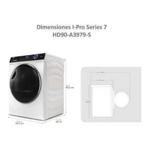 Haier I-PRO S. 7 – Secadora bomba de calor 9 kgs. 14 programas. A+++