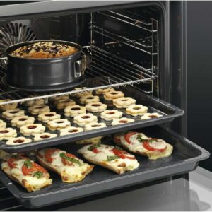 AEG Horno Eléctrico Clase A+ Multifunción, Limpieza AquaClean, 9 Funciones XXL, Inox