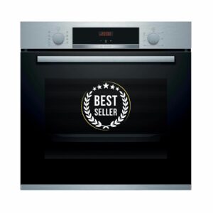 BOSCH – Horno mejor vendido 2024, 60 cm, Serie 4, Asistente de Limpieza con Agua